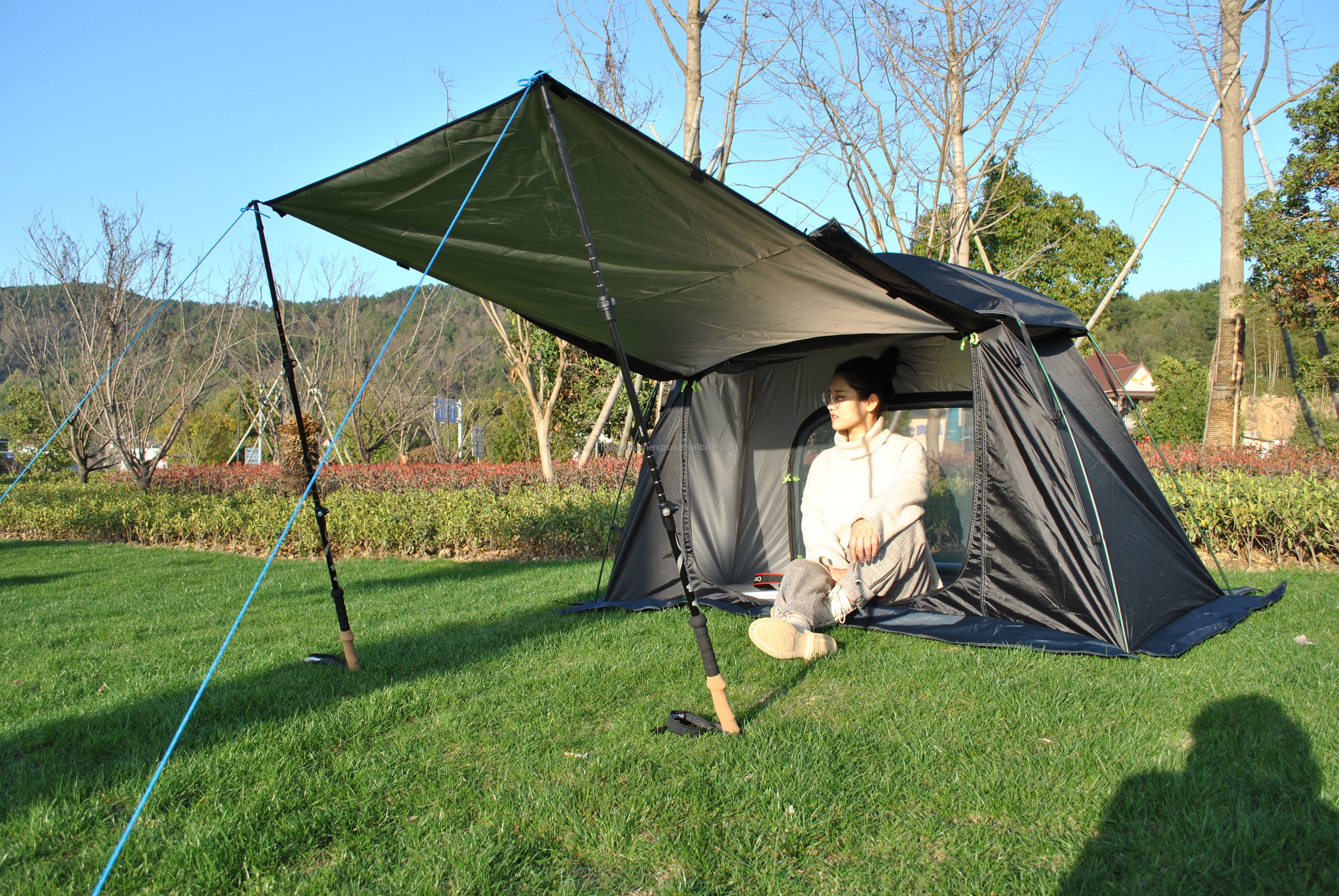 Cheap Goat Tents Just tent! Folding Off The Ground Camping Sleeping Bed tent cot,Camping cot Bed Tent,Camping tent build on cot or use alone Tents 